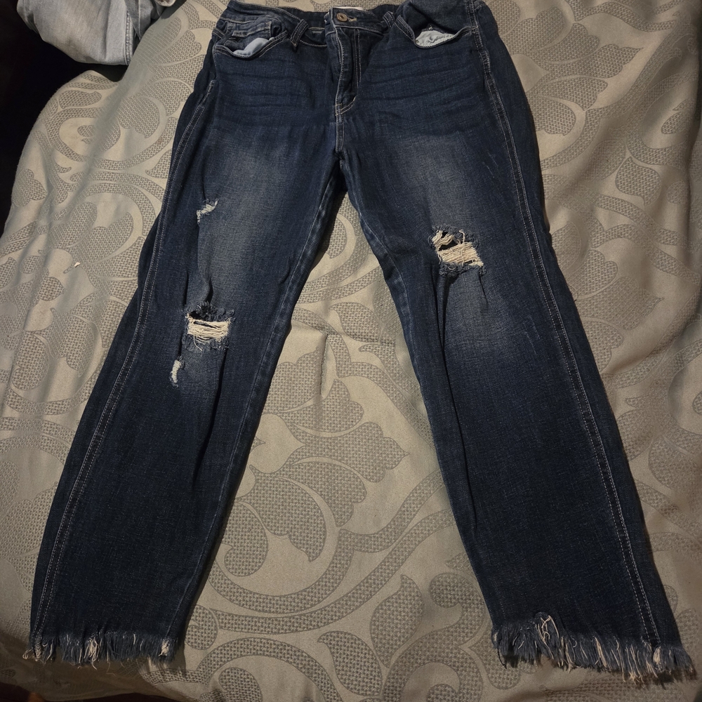 Distressed Blue Jeans for Women